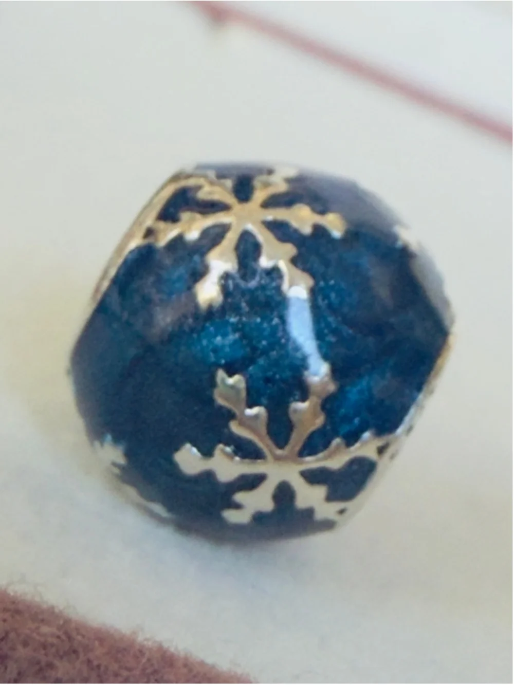 Pandora Sterling Silver 925 & Blue Enamel Wintry Delight Charm❗️Retired❗️ - Picture 2 of 6